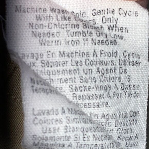 DONNA KARAN SIGNATURE Tan Cotton Shirt-16 34/36 - Picture 7 of 7